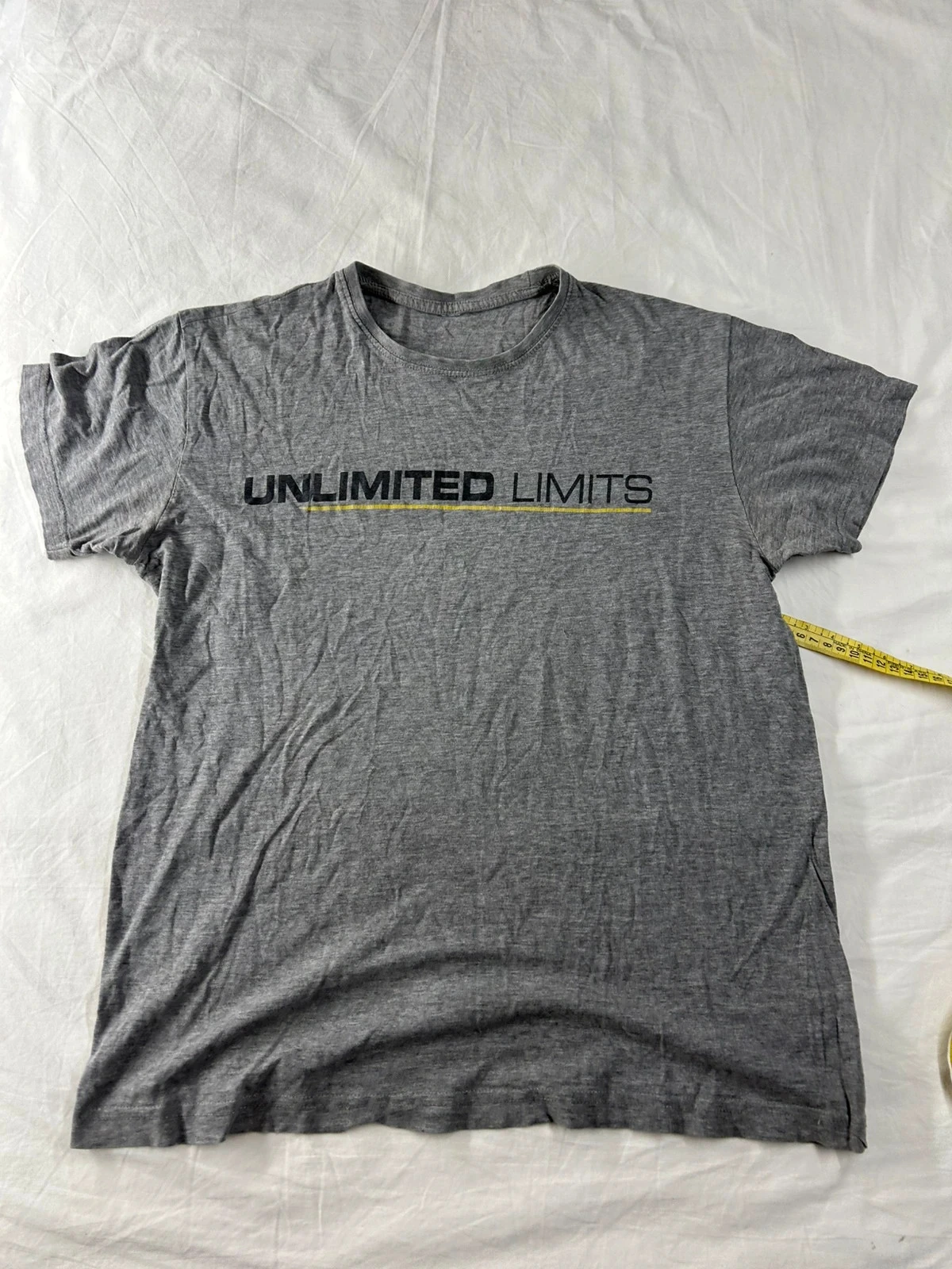 T-shirt gris imprimé unlimited limits